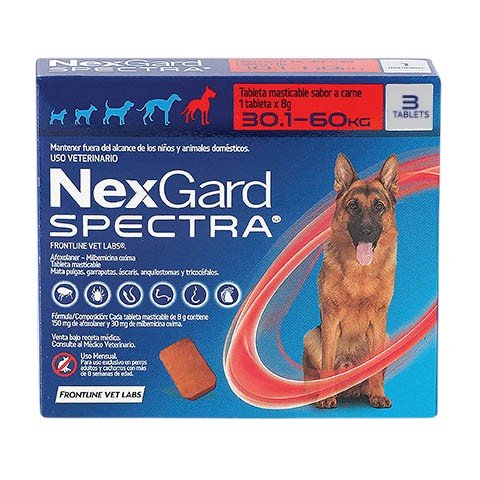 NexGard Spectra Perro 30.1 a 60 kg - 1 comprimido