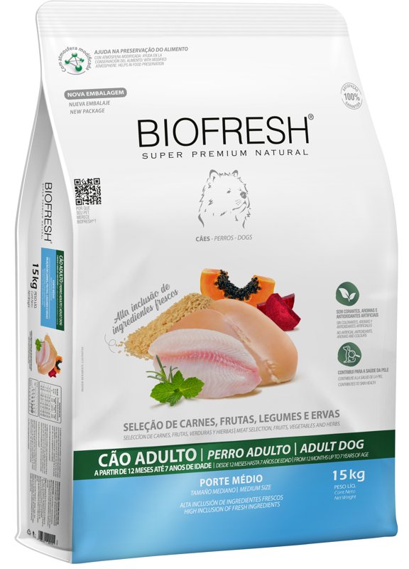 Ración Biofresh Perro Adultos Razas Medianas - Bolsa 15 kg