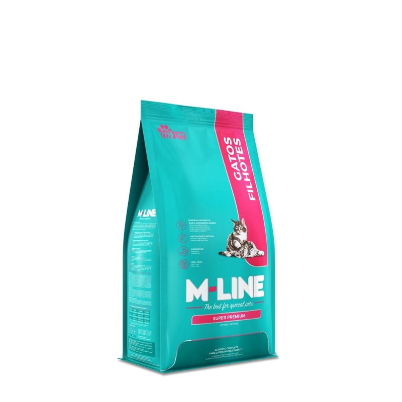 Ración M-Line Gato Filhotes - Bolsa 10 kg