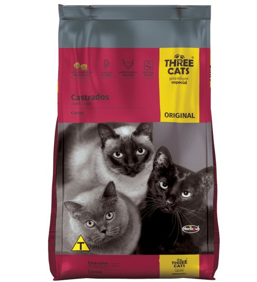 Ración Threecat Familia Original Gato Castrado - 8 kg