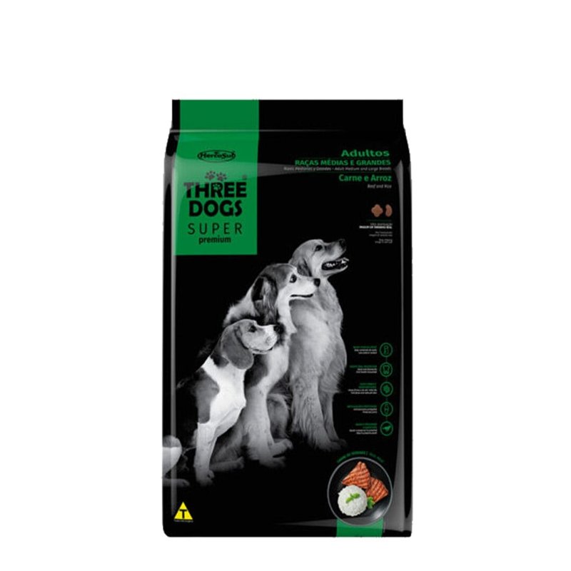 Ración Threedog Super Premium Perro Adulto Medianas Grandes - Bolsa 15 kg